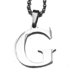 Ketting-Letter-G-Rvs